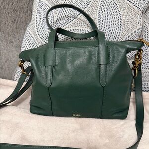 Fossil Dark Green Crossbody Bag